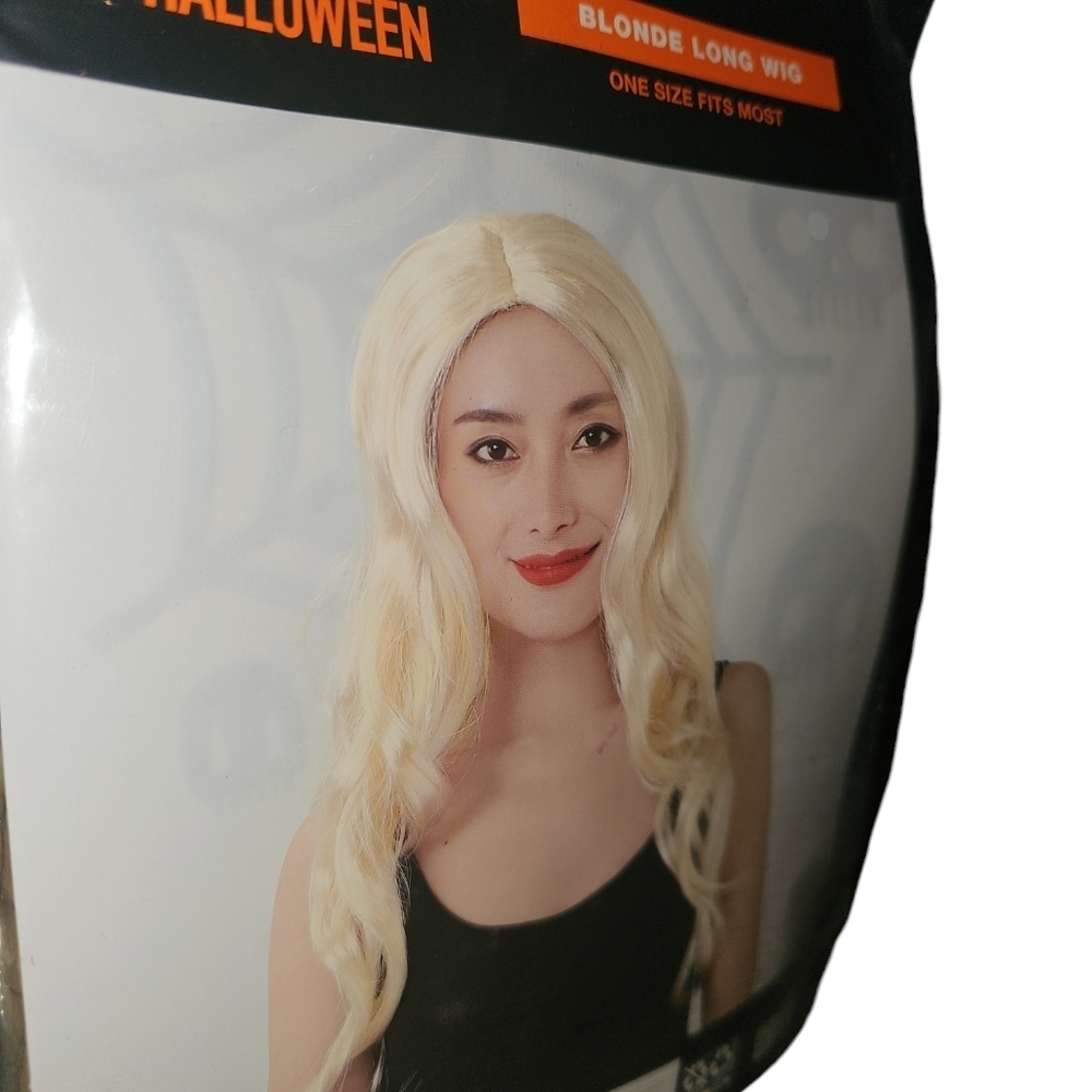 Wig Long Blonde Halloween Wig - Picture 2 of 4